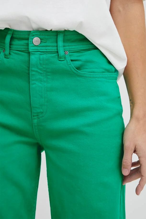 Green Wide Leg Jeans