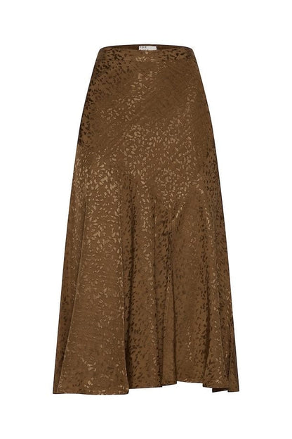 Gold  skirt with side split