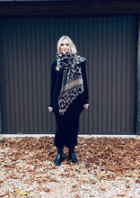 Load image into Gallery viewer, Funnel Neck Long knitted Dress - Black
