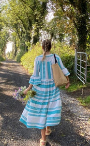Aztec maxi dress - Turquoise