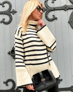 Breton Jumper - Cream/Black