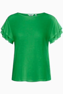 T shirt with floaty sleeves - Green