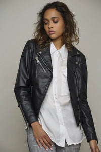 Soft Leather Biker Jacket = This jacket is to order and delivery is within 7-10 days