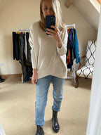 Cut out hem jumper