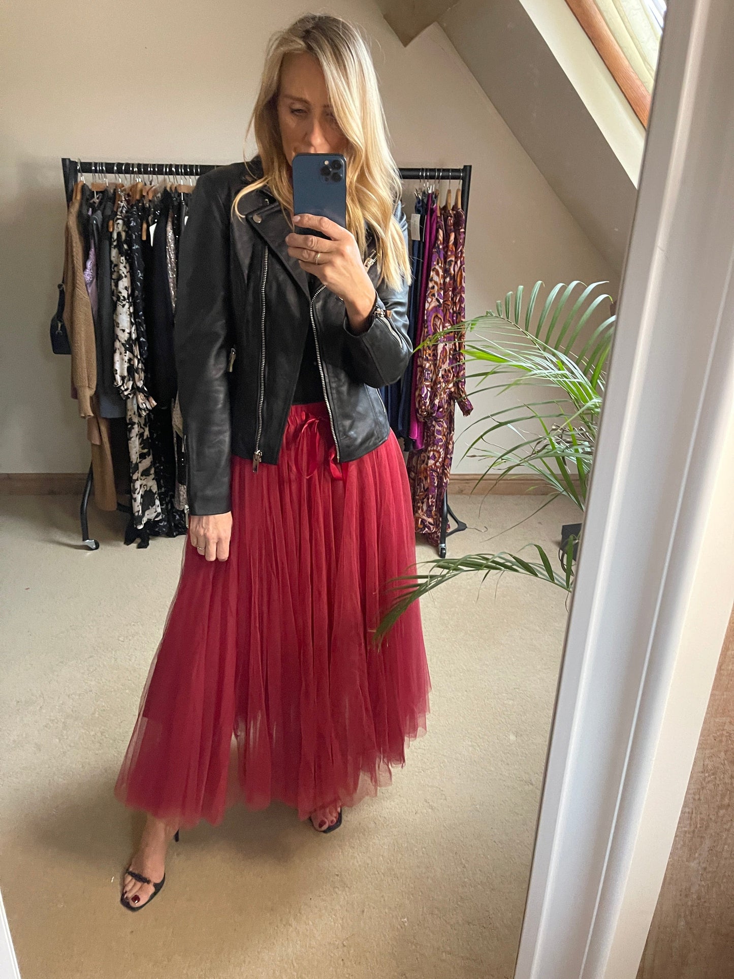 Tulle Skirt - Burgundy