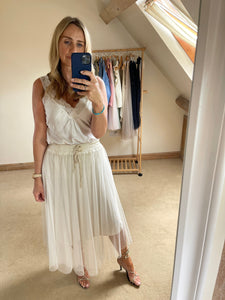 Tulle Skirt - cream