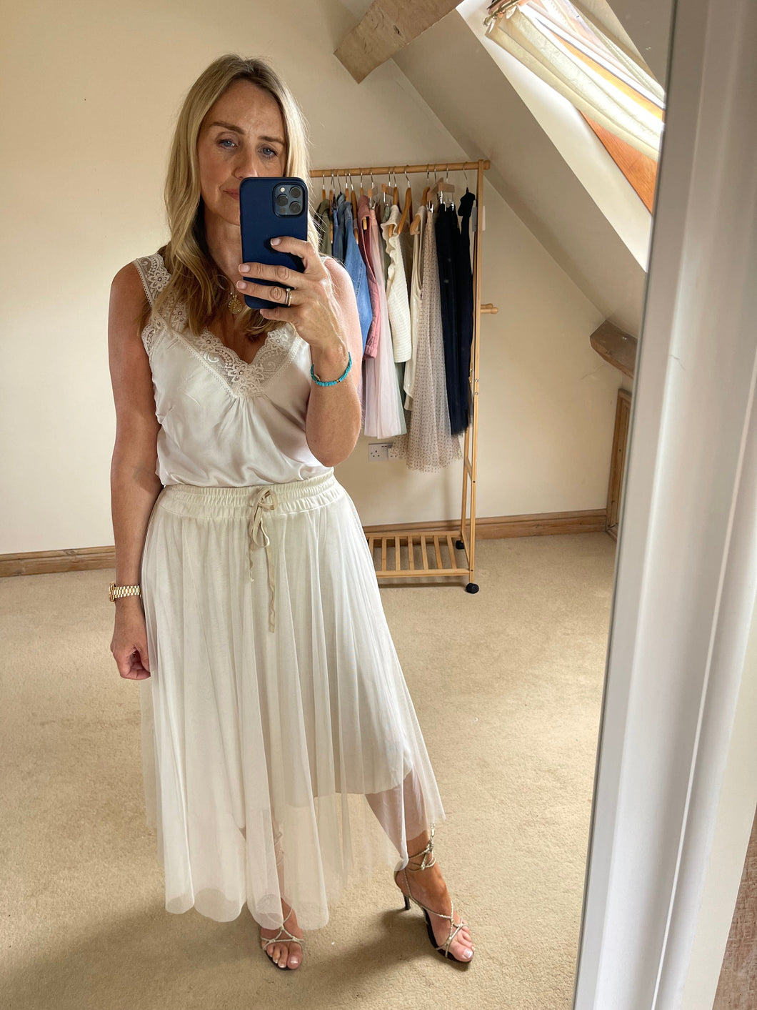 Tulle Skirt - cream