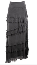 Load image into Gallery viewer, Tiered Torn Silk Skirt
