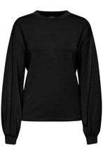 Load image into Gallery viewer, Black silky sweatshirt
