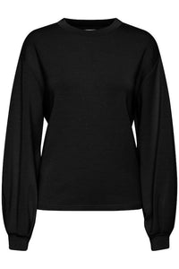 Black silky sweatshirt