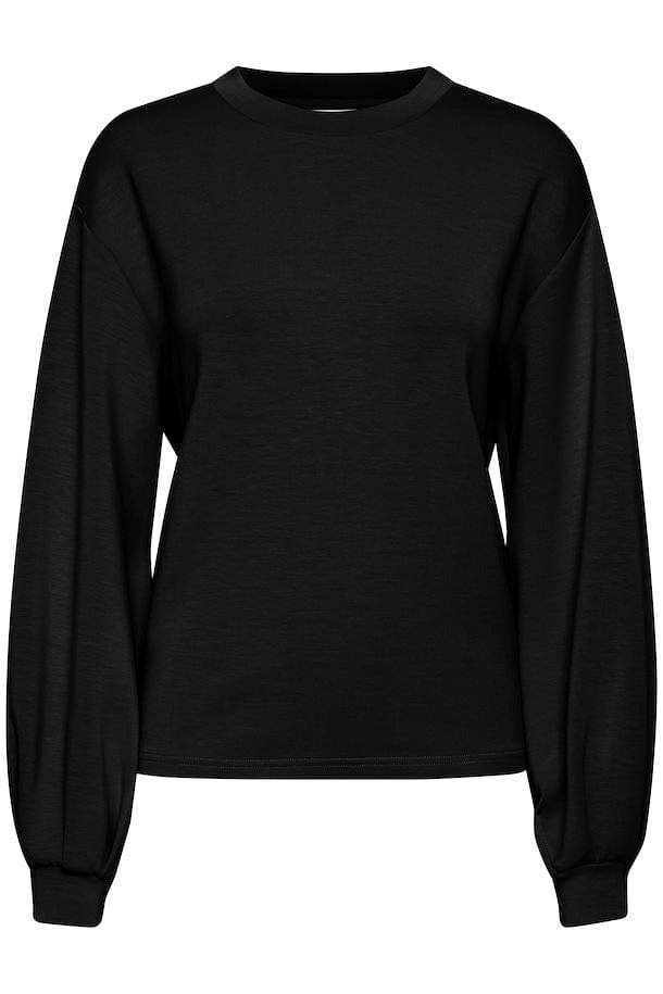 Black silky sweatshirt