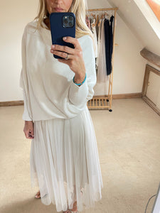 Tulle Skirt - cream