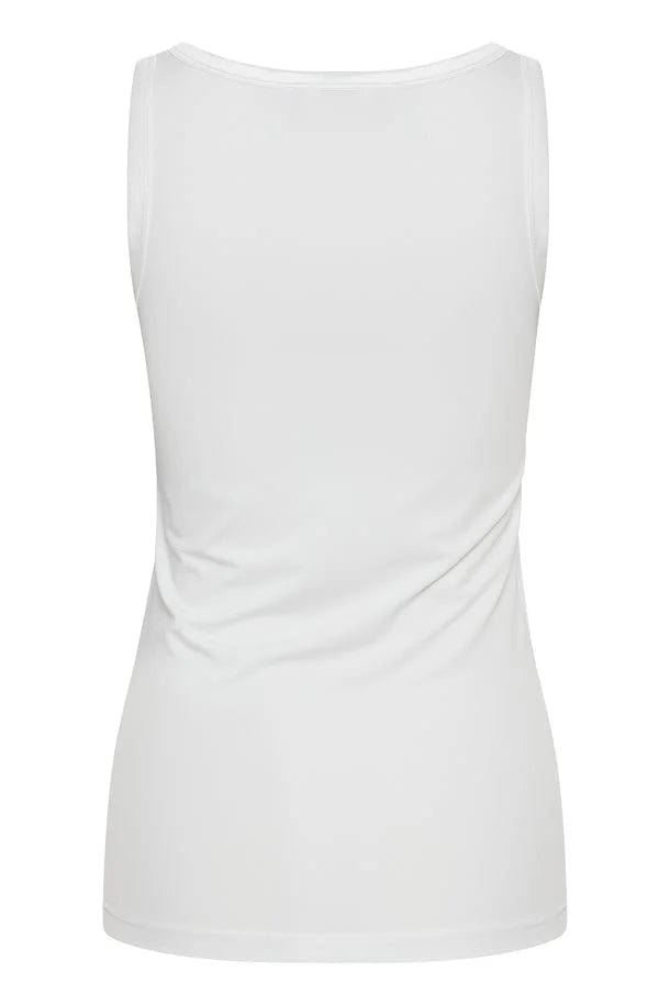 White Vest With Satin Edge