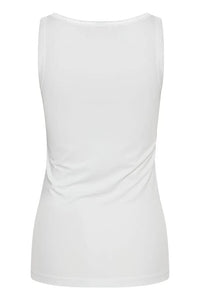 White Vest With Satin Edge