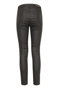 Coated Jeans - black