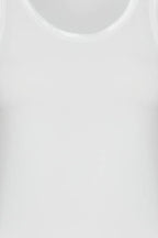 White Vest With Satin Edge