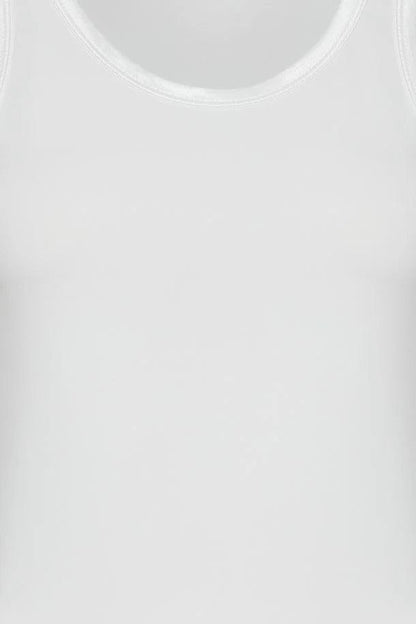 White Vest With Satin Edge