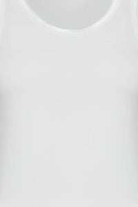 White Vest With Satin Edge