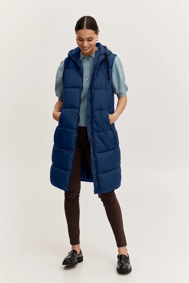 Quilted Gilet Navy The Cotswold Shed