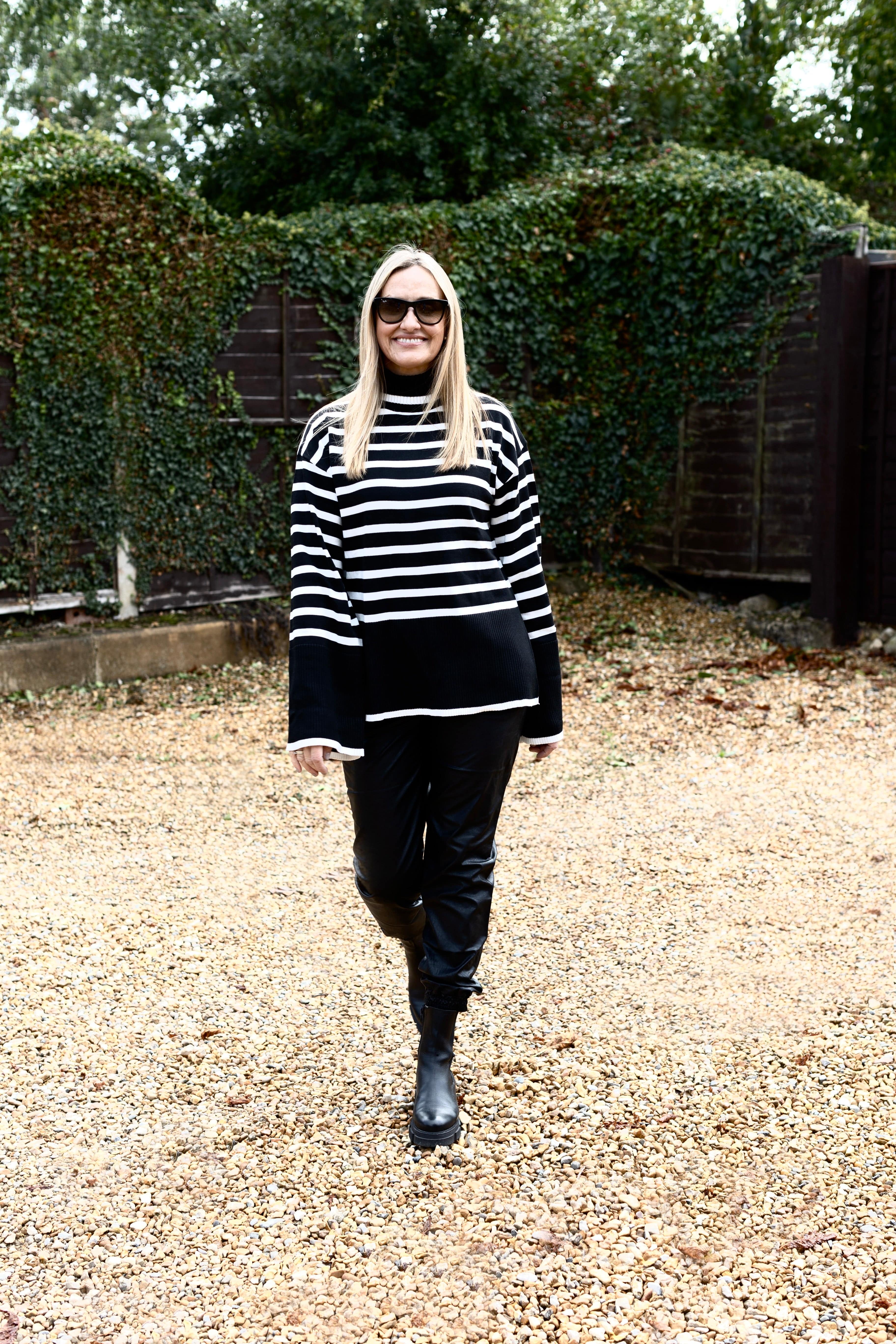 Breton Jumper - Black/White