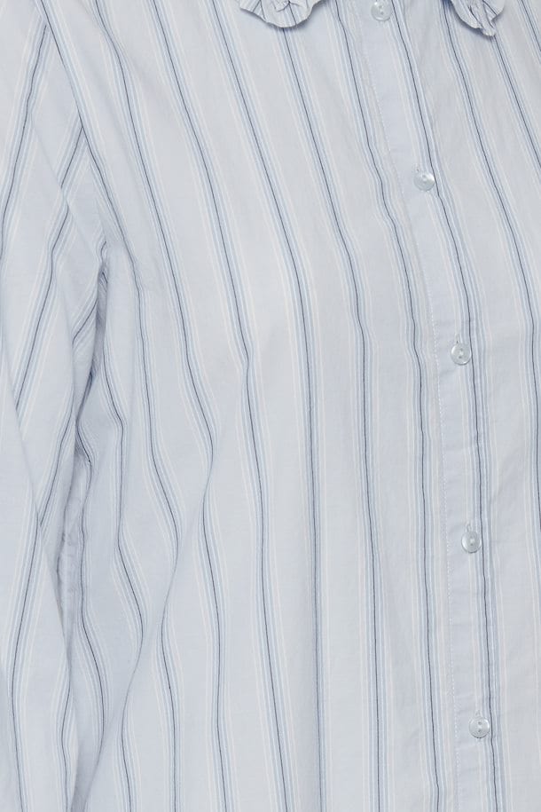 Blue Pinstripe Shirt Dress