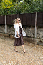 Load image into Gallery viewer, Satin Slip Skirt - Brown
