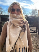 Load image into Gallery viewer, Brown/ neutral Scarf
