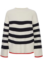 Load image into Gallery viewer, Stripe Jumper with Orange Edging
