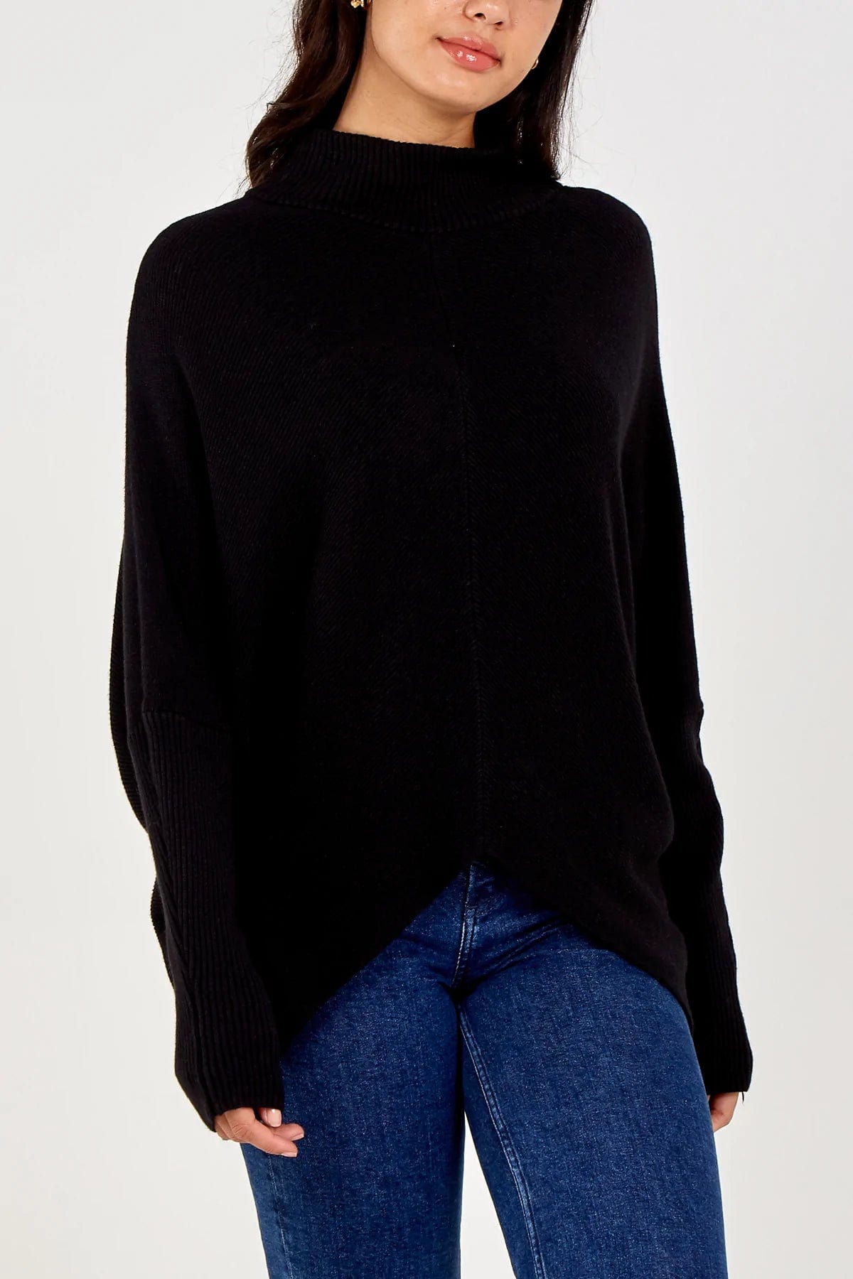 Cut out hem jumper