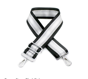 Leather Cross Body Bag - Silver