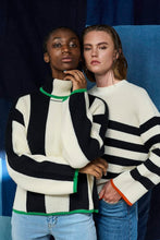Load image into Gallery viewer, Stripe Jumper with Orange Edging
