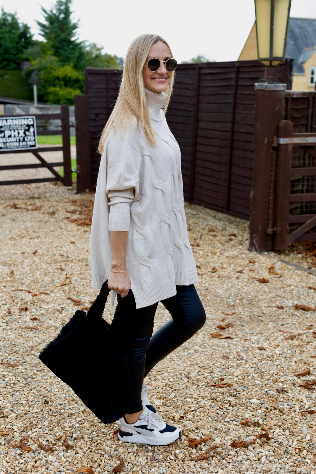 Black Faux Leather Leggings