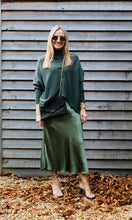 Load image into Gallery viewer, Satin Slip Skirt - khaki
