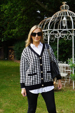 Load image into Gallery viewer, Dogtooth check cardigan
