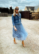 Load image into Gallery viewer, Tulle Skirt - Denim Blue
