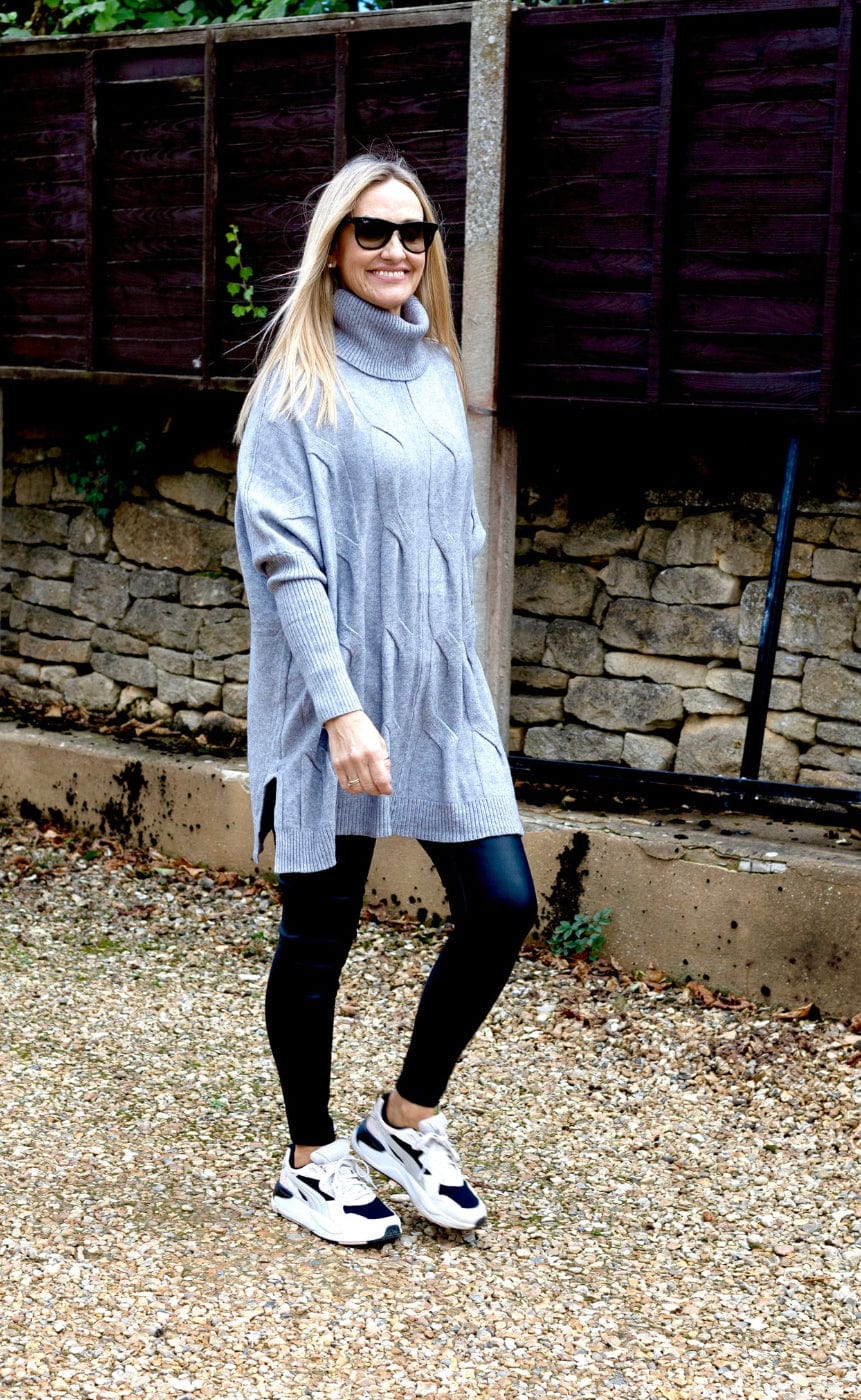 Black Faux Leather Leggings